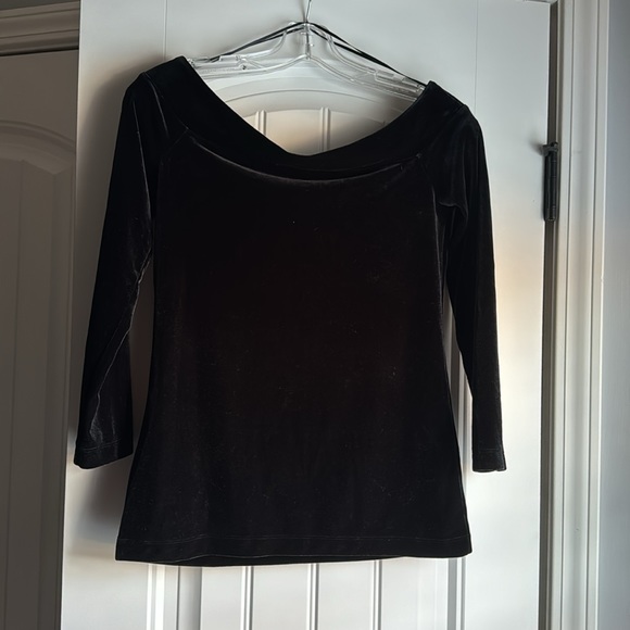 Ann Taylor Factory Velvet 3/4 Sleeve Sweater - Picture 2 of 5
